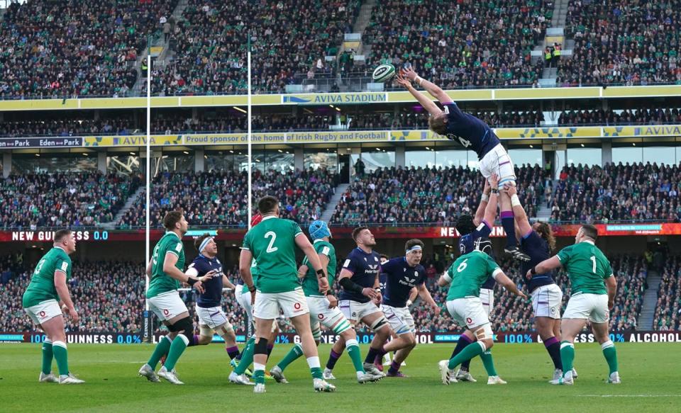 Scotland lost their last match in Ireland in March (Brian Lawless/PA) (PA Wire)