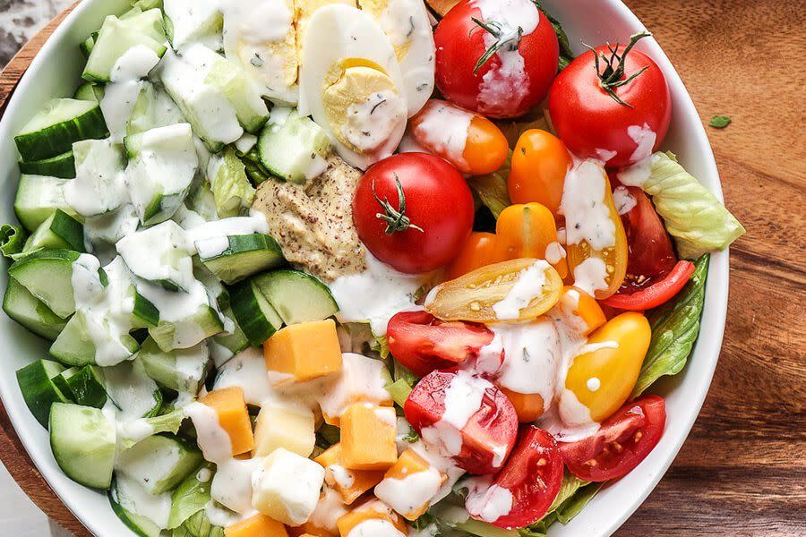 Vegetarian Keto Club Salad