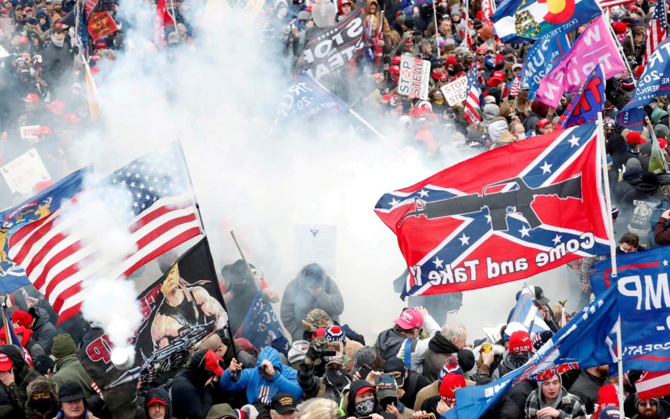 Clashes with Capitol police at a rally to contest the certification of the 2020 U.S. presidential election results - Shannon Stapleton/REUTERS