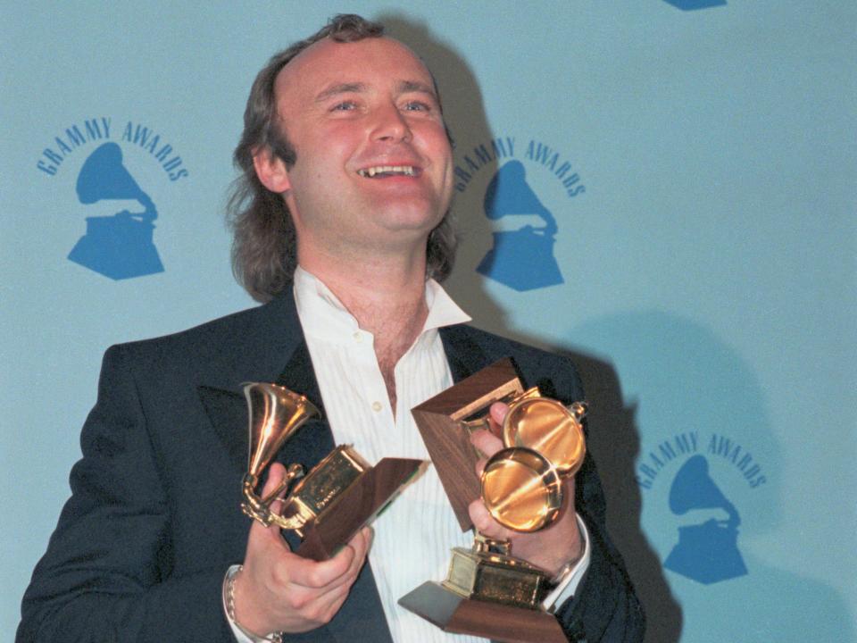 phil collins at the 1986 grammy awards