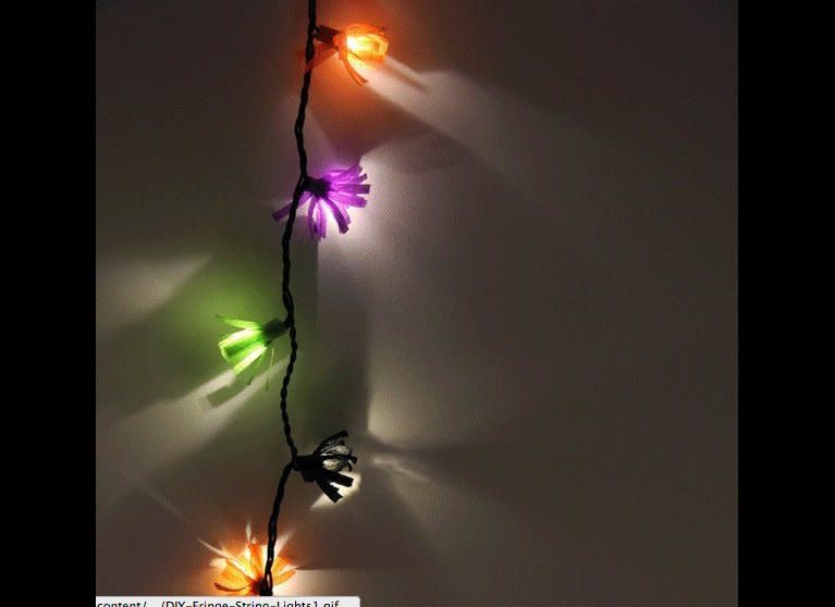 <a href="http://www.huffingtonpost.com/2013/01/18/crepe-paper-fringe-string-lights_n_2500859.html?utm_hp_ref=huffpost-home&ir=HuffPost Home" target="_hplink">Make these</a> for any festive occasion. 