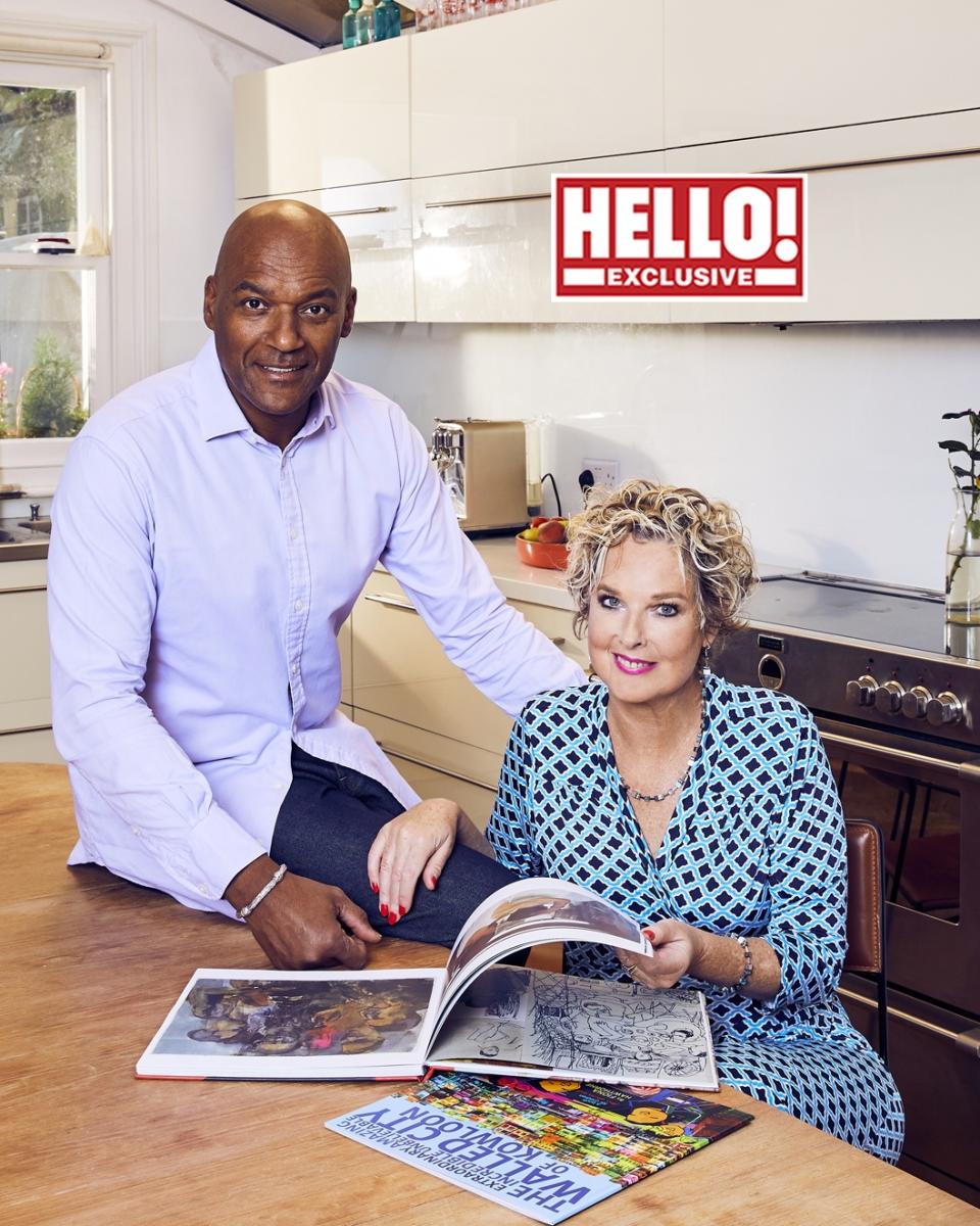 Colin Salmon and wife Fiona Hawthorne (Hello! magazine/PA)