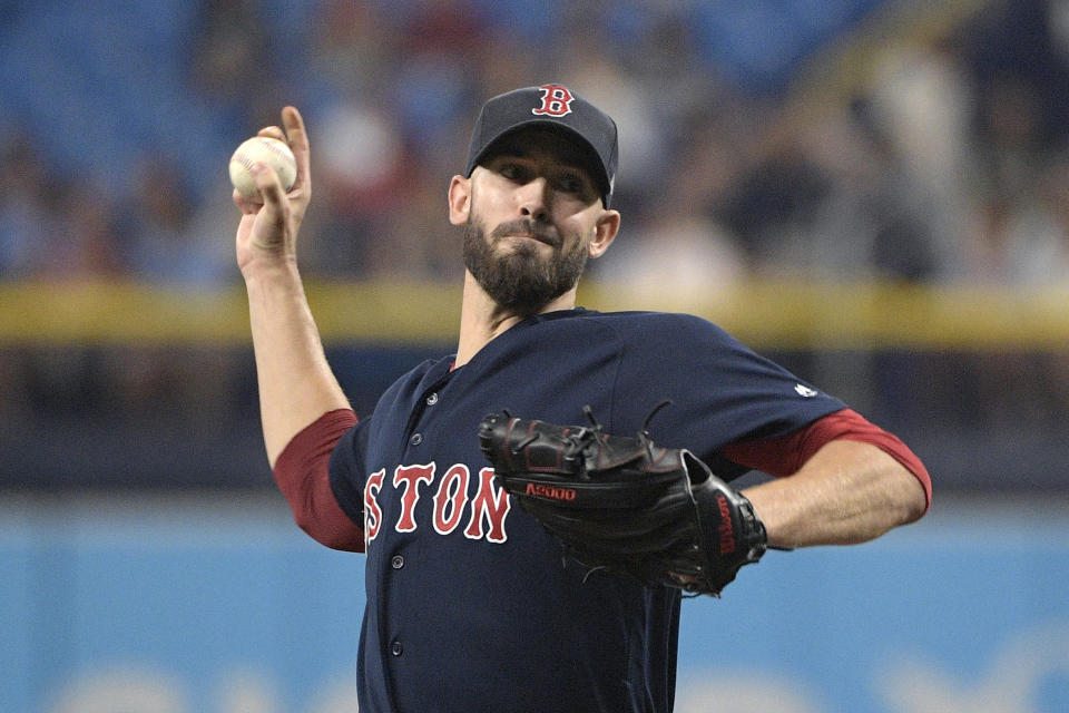 A bounce back season could make former Cy Young award winner Rick Porcello a bargain this offseason. (AP Photo/Phelan M. Ebenhack)