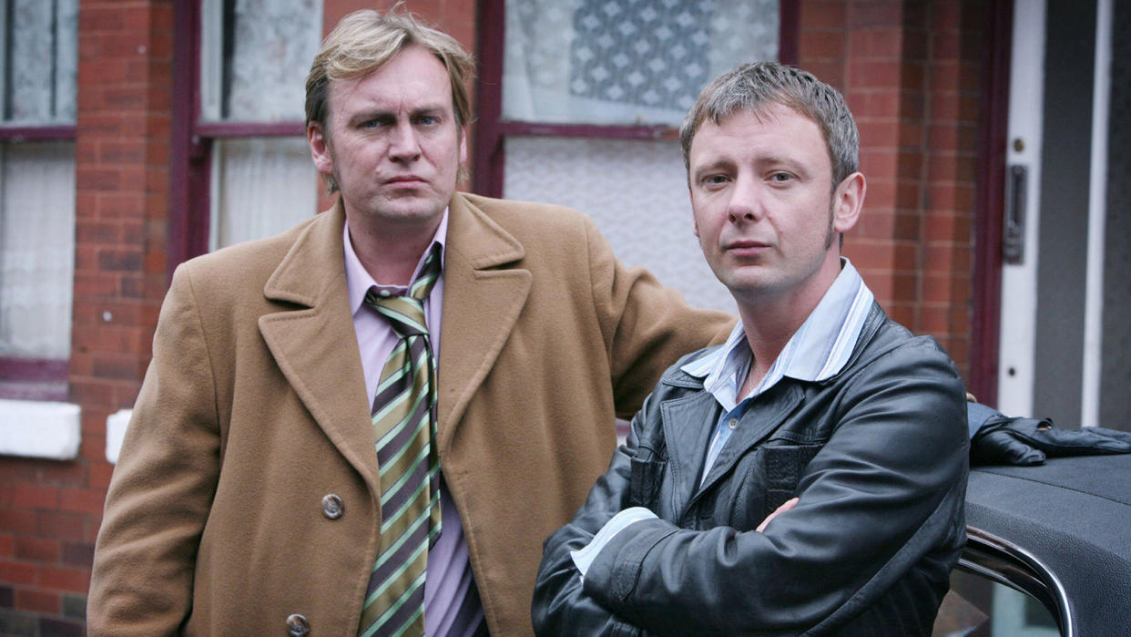  Philip Glenister and John Simm as Gene Hunt and Sam Tyler in Life on Mars. 