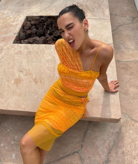 39) Dua Lipa celebrates her 25th birthday, August 2020