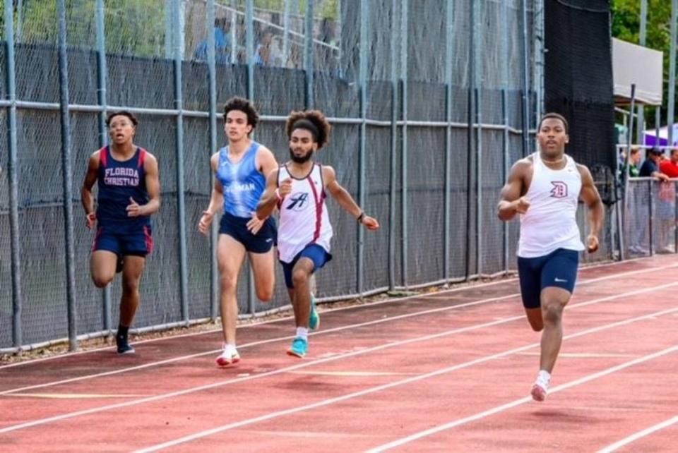 Mario Martinez of the AIE boys’ track & field team.