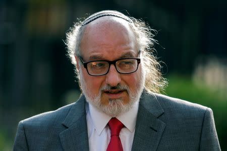 Convicted Israeli spy Jonathan Pollard arrives to the U.S. District court in the Manhattan borough of New York, July 22, 2016. REUTERS/Eduardo Munoz