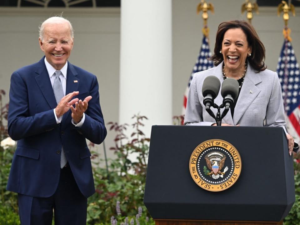 President Joe Biden (left) and Vice President Kamala Harris (right).