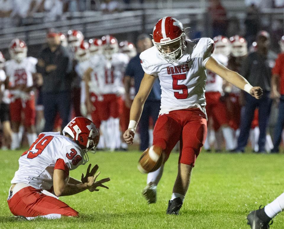 Manalapan's Jake Horowitz had an outstanding season both punting and placekicking.