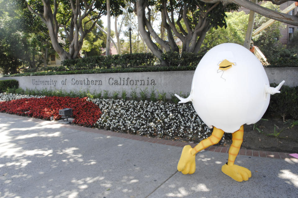 LOS ANGELES, CA - AUGUST 24: Chegg Mascot, 