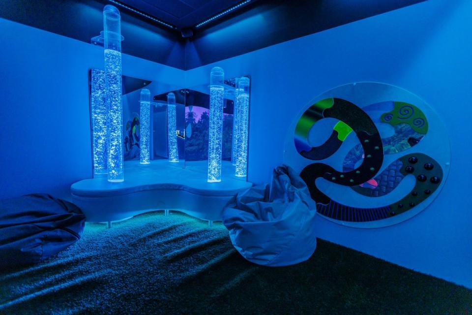 Inside a nautical-themed sensory room at Wembley Stadium (Amanda Rose)