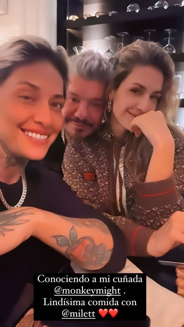 Marcelo Tinelli recibió a la hermana de Milett en su casa y afianzó su vínculo familiar