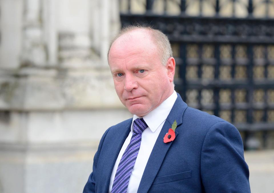 Marco Longhi MP (Con: Dudley North) in Parliament Square, Westminster, Nov 2020.