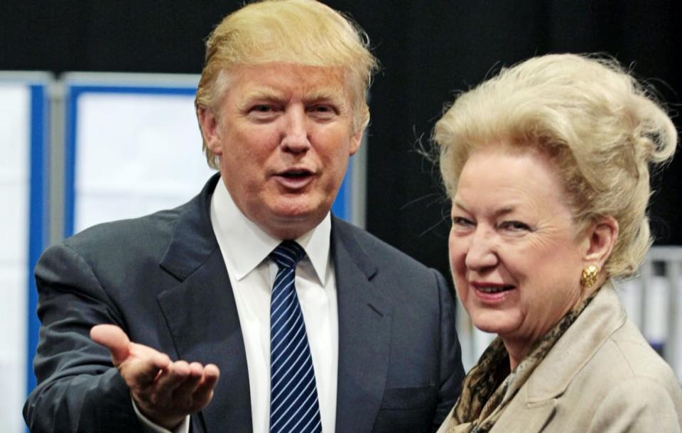 <div class="inline-image__caption"><p>Donald Trump and his sister Maryanne Trump Barry.</p></div> <div class="inline-image__credit">Ed Jones/AFP via Getty</div>