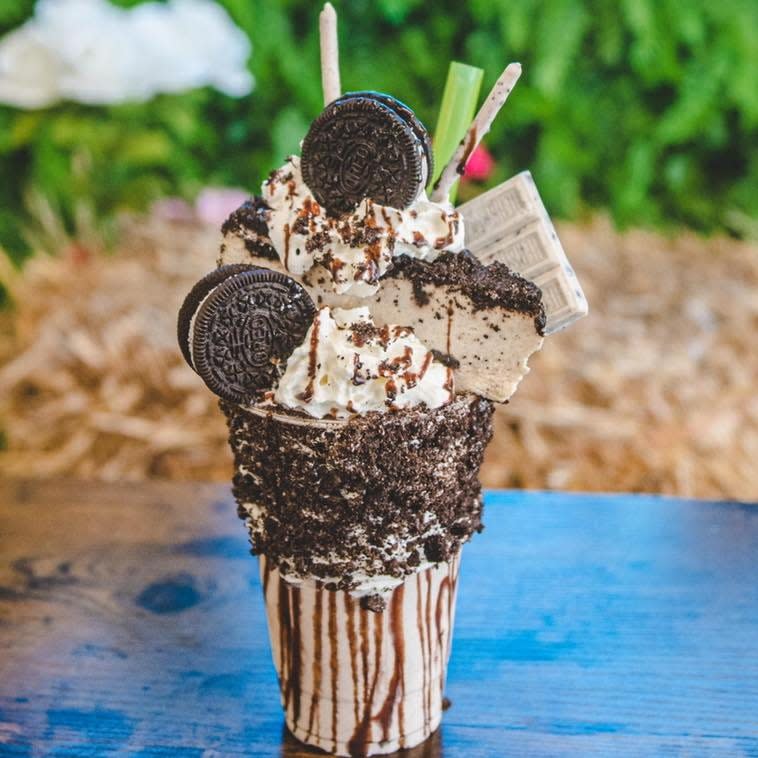 Oreo Cheesecake milkshake at Ice 'N' Roll in Fall River.