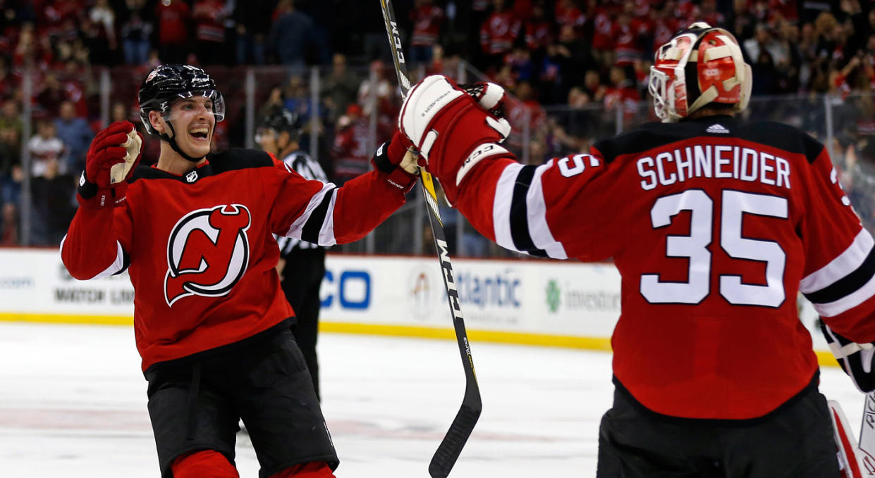 The New Jerseys Devils are off to an incredible start – but what’s driving their success? (Photo by Adam Hunger/Getty Images)