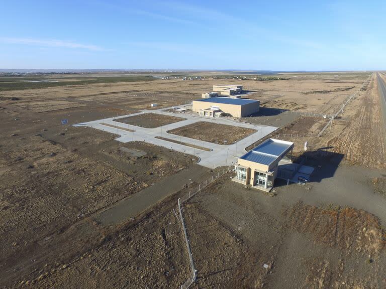 Edificios de la Zona Franca de Río Gallegos, pronta a inaugurarse el 18 de octubre de 2021