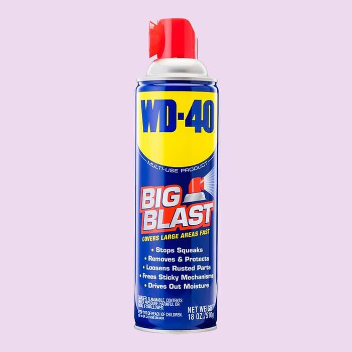 <a href="https://www.amazon.com/WD-40-Multi-Use-Product-Big-Blast-Lubricant/dp/B00HEVD9GU/?tag=readerwp-20" rel="nofollow noopener" target="_blank" data-ylk="slk:WD-40;elm:context_link;itc:0;sec:content-canvas" class="link rapid-noclick-resp">WD-40</a>