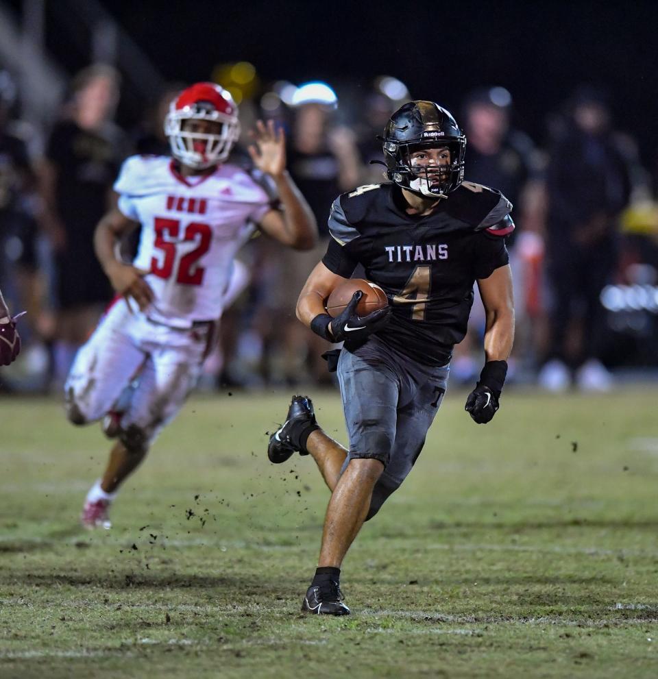 Treasure Coast put away rival Vero Beach 21-12 in a high school football Region 3-4S semifinal at South County Stadium on Friday, Nov. 17, 2023, in Port St. Lucie.