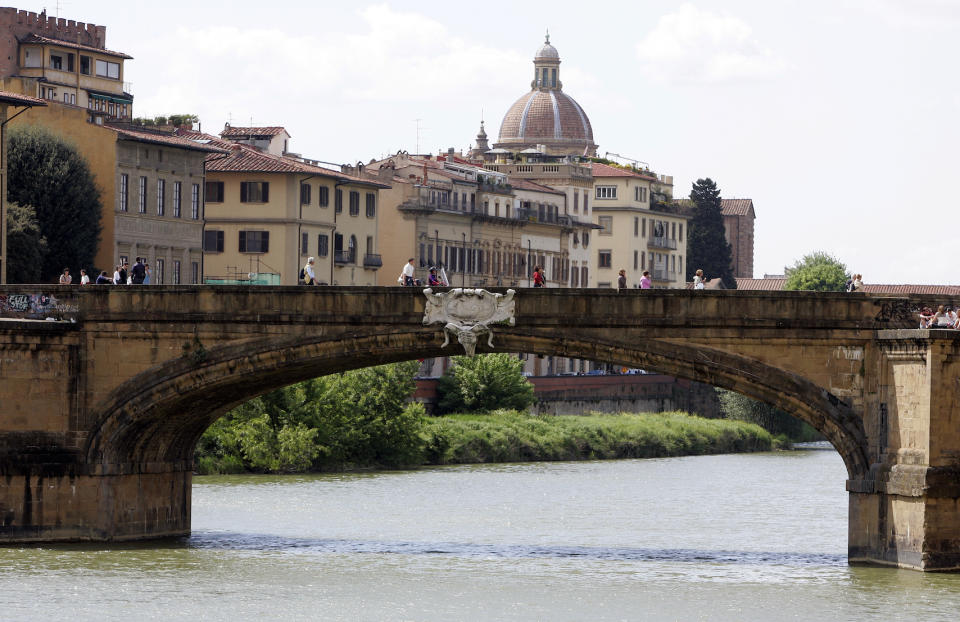 The man fell from the hotel balcony in Florence after reportedly trying to retrieve his headphones