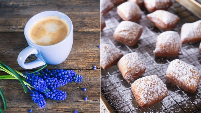 chicory coffee beignets cooling rack