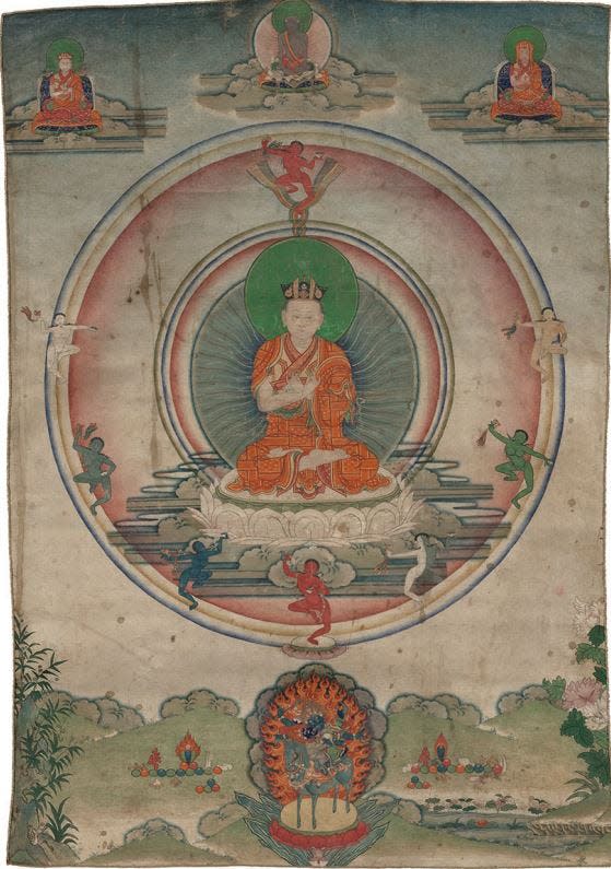 "Thangka" possibly depicting the Fifth Karmapa, Deshin Shegpa, Unrecorded Artist