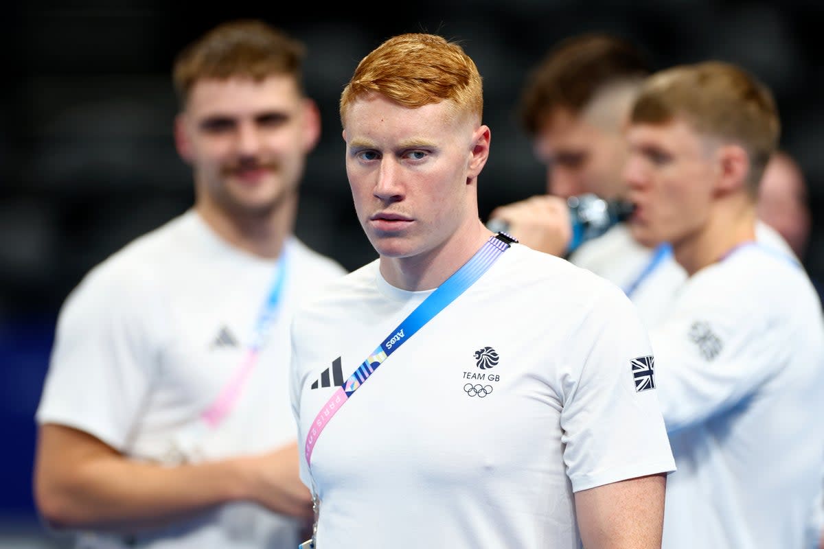 Tom Dean pictured during the Paris games (Getty Images)