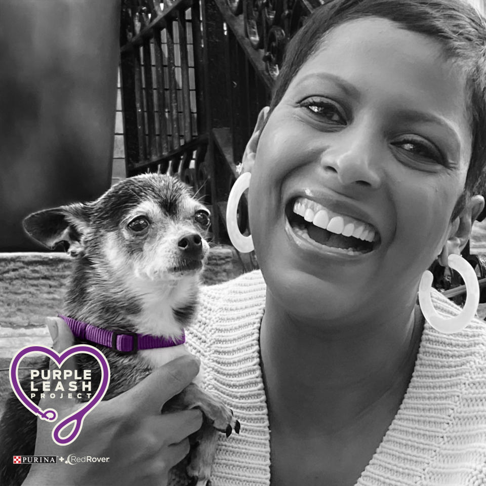 Hall is supporting the Purple Leash Project and survivors of domestic abuse. (Photo: Courtesy photo)
