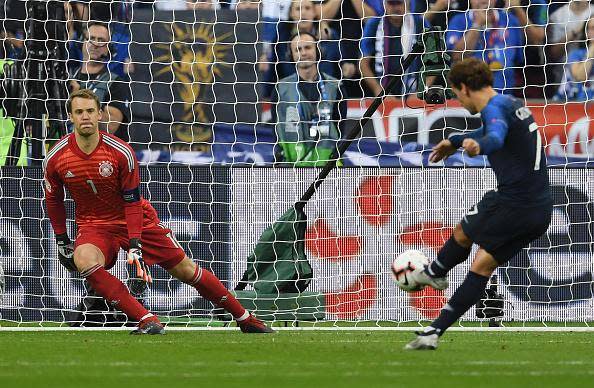 Griezmann scored France's second from the penalty spot (Getty)