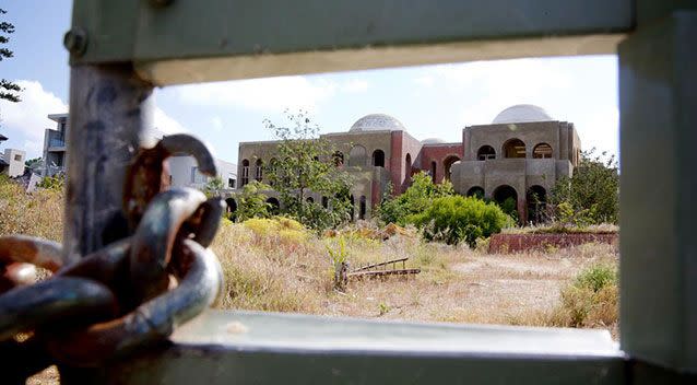 The Oswals' Taj Mahal-inspired home as it stands today.