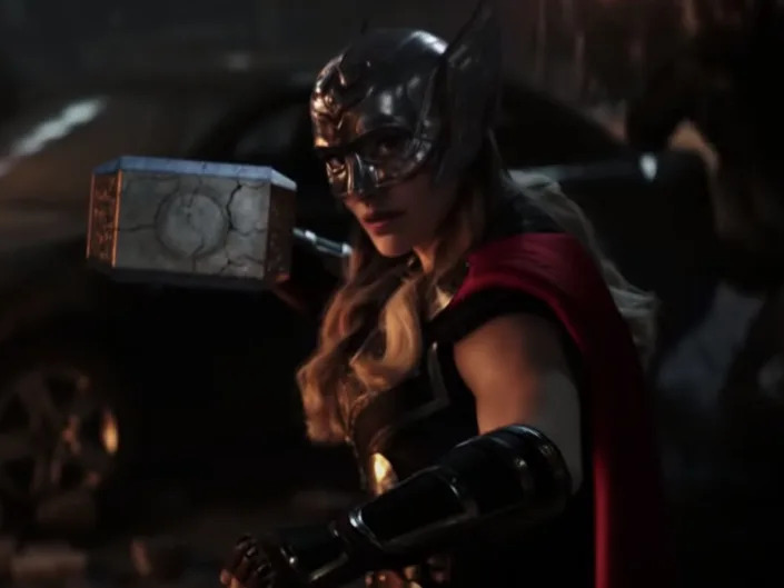 Natalie Portman as Mighty Thor in the first teaser trailer for "Thor: Love and Thunder."