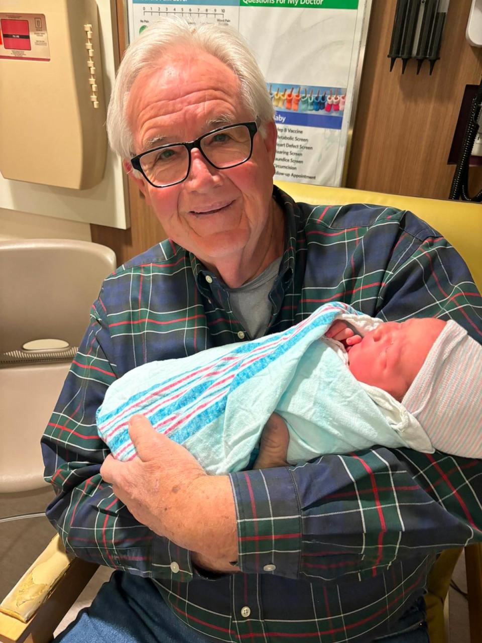 PHOTO: Daniel Lesinski Sr. holds his 13th grandchild and namesake – Daniel Lesinski III. (Daniel Lesinski Jr. )