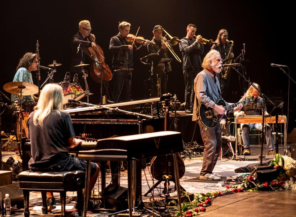 Bob Weir and Wolf Bros. featuring the Wolfpack, pictured performing at Radio City Music Hall in New York City in April 2022.