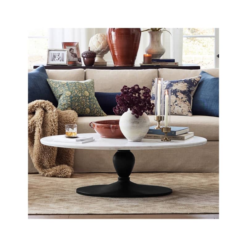 Chapman Oval Marble Coffee Table