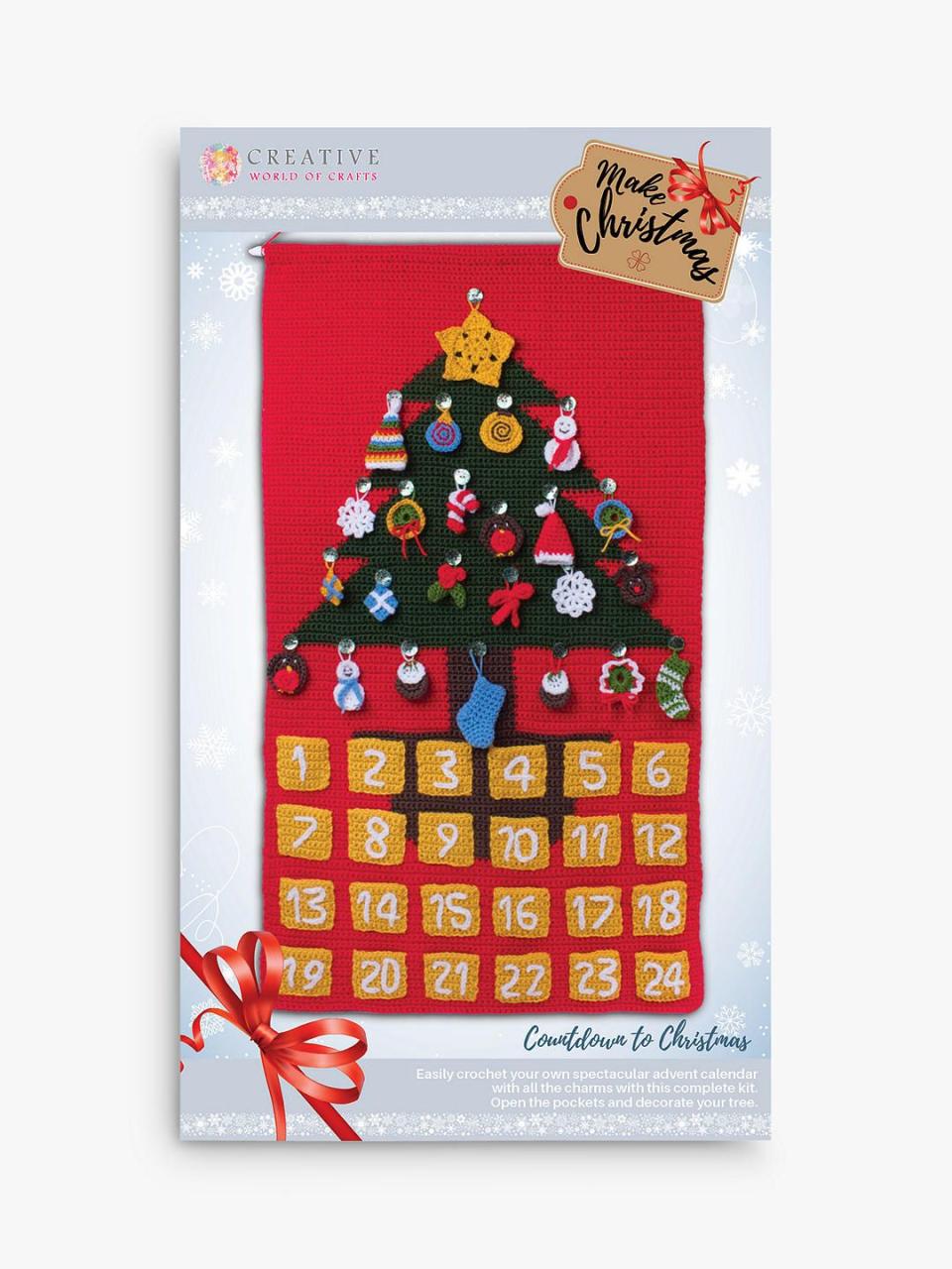 <p><a class="link " href="https://go.redirectingat.com?id=127X1599956&url=https%3A%2F%2Fwww.johnlewis.com%2Fknitty-critters-christmas-advent-calendar-crochet-kit%2Fp4245244&sref=https%3A%2F%2Fwww.housebeautiful.com%2Fuk%2Flifestyle%2Fshopping%2Fg150%2Falternative-advent-calendar%2F" rel="nofollow noopener" target="_blank" data-ylk="slk:BUY NOW;elm:context_link;itc:0;sec:content-canvas">BUY NOW</a> £40 via John Lewis & Partners</p><p>Crochet your own advent calendar with all the charms with this kit from Knitty Critters. It's suitable for those with intermediate crochet skills.</p>