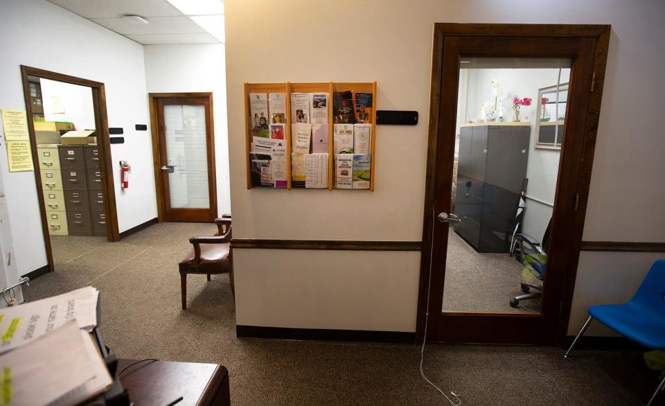 The front offices at the Portsmouth city probation office. Heather Hren, now 37, alleges sexual misconduct by Phillip Malone, 64, who was a probation officer and his brother Mark Malone, 58, when she reported for probation in 2006. Malone is a former Scioto County Sheriff's dispatcher and former probation officer. He was fired from both jobs. Several women have come forward accusing Malone of sexual misconduct. Both Malone brothers deny all allegations. Rumors have long circulated in the small city of Portsmouth about men in power taking advantage of vulnerable women. Michael Mearan, prominent Portsmouth attorney, is part of an 80-page affidavit created by the Drug Enforcement Administration in 2015 to obtain permission to wiretap several phone, including Mearan's. It alleges he is part of a sex trafficking network.
