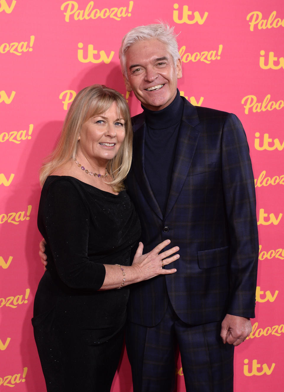 Stephanie Lowe and Phillip Schofield attend the ITV Palooza 2019 at the Royal Festival Hall on November 12, 2019 in London, England. (Photo by Jeff Spicer/Getty Images)