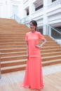 <p>Mediacorp actress, Joanne Peh, at Guo Pei’s opening show at Singapore Fashion Week. </p>