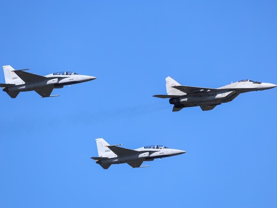 Polish MIG-29 and FA-50 aircraft