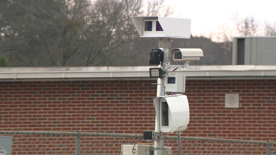 <div>An automated school zone camera system, managed by RedSpeed, stands guard near Riverdale Middle School. The FOX 5 I-Team found the cameras have been citing thousands of drivers based on the wrong speed limit. (FOX 5)</div>