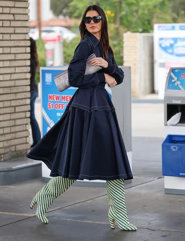 Kendall Jenner Looks Runway Ready at Gas Station in Los Angeles
