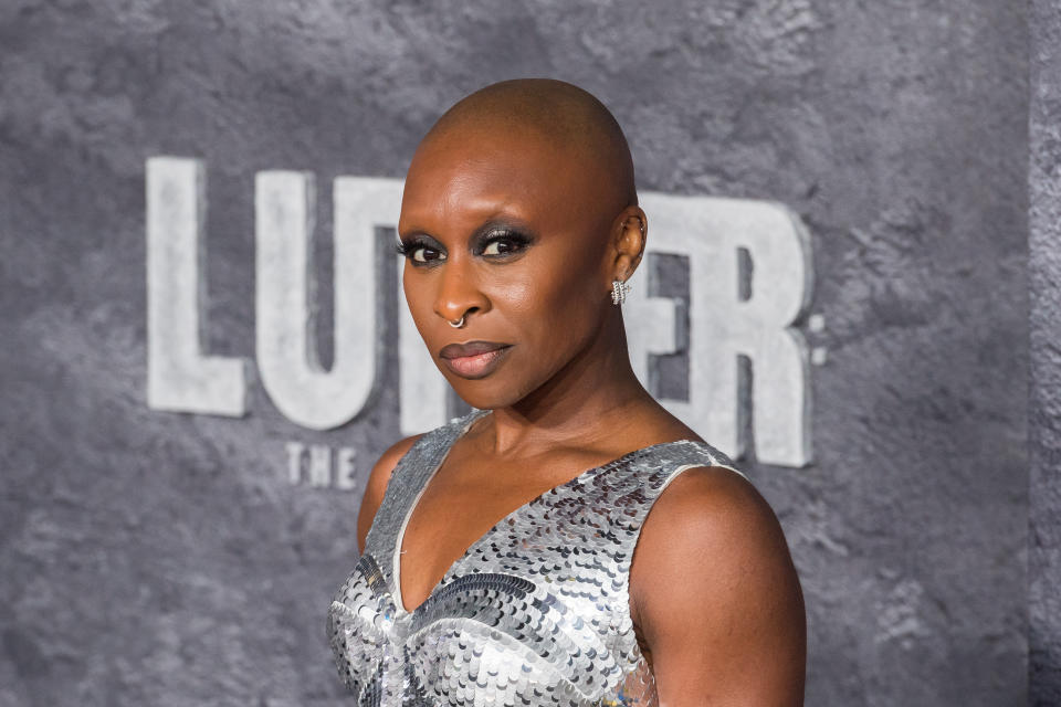 LONDON, UNITED KINGDOM - MARCH 01: Cynthia Erivo attends the Global Premiere of Luther: The Fallen Sun at BFI IMAX in London, United Kingdom on March 01, 2023. (Photo by Wiktor Szymanowicz/Anadolu Agency via Getty Images)