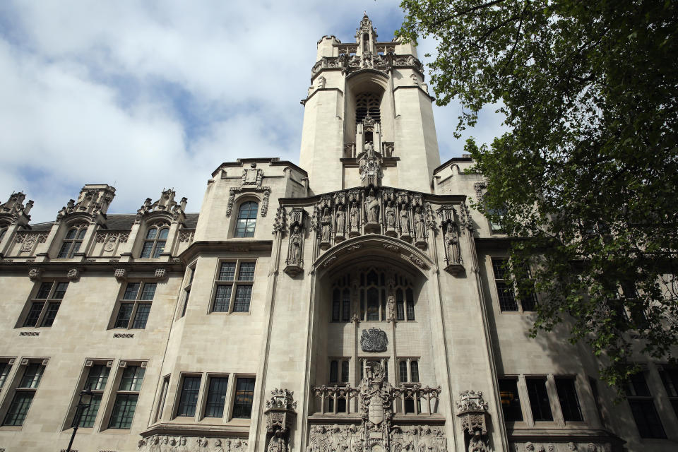 LONDON, ENGLAND - MAY 19:  A general view of the Supreme Court on May 19, 2016 in London, England. The Supreme Court has ruled that an injunction that banned the naming of a 'celebrity' allegedly involved in an extra-marital relationship should stay in place.  (Photo by Dan Kitwood/Getty Images)