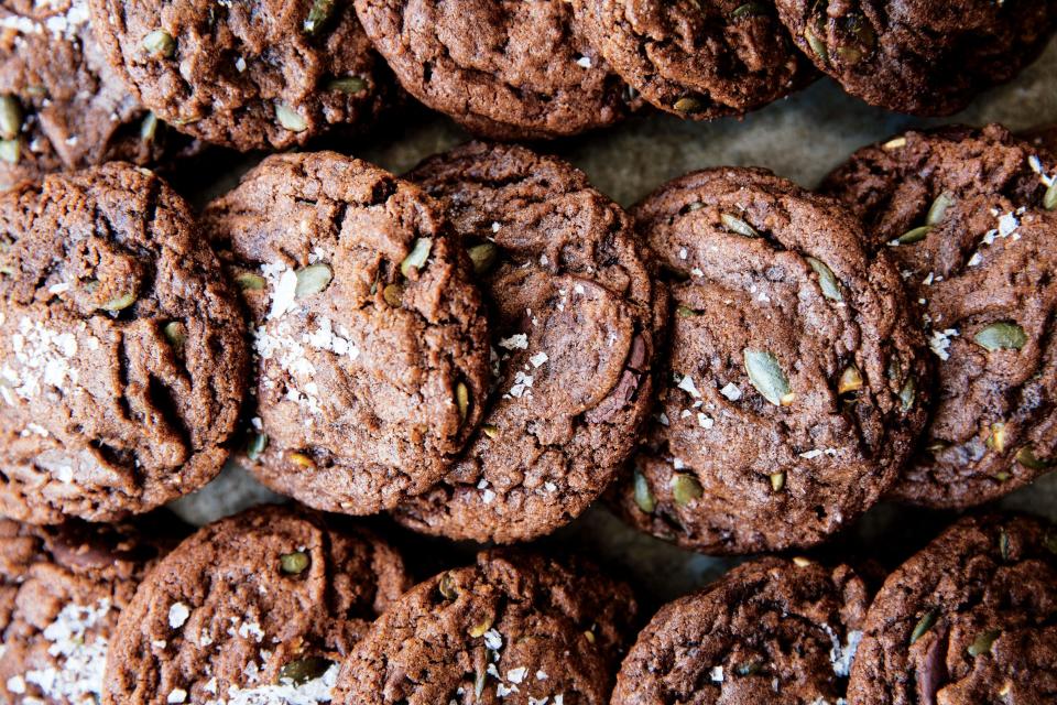 Chocolate Chunk Pumpkin Seed Cookies