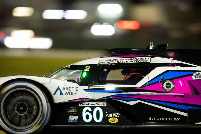 The No. 60 Meyer Shank Racing Acura.