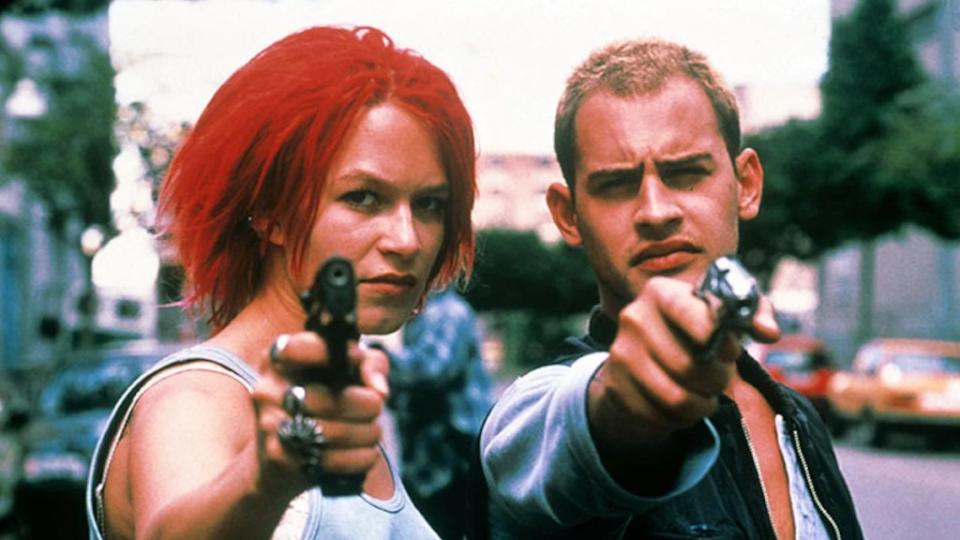 Franka Potente and Moritz Bleibtreu in "Run Lola Run"