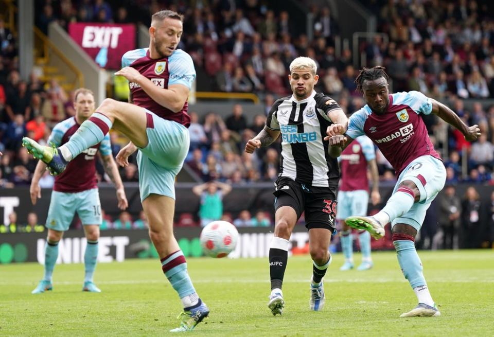 Maxwel Cornet pulled a goal back for Burnley (Nick Potts/PA). (PA Wire)