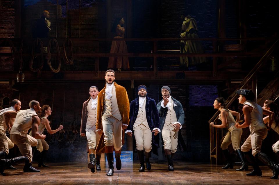 A promotional photo from the Angelica National Tour Company's production of Hamilton, which is coming to Juanita K. Hammons Hall for the Performing Arts in February 2023.