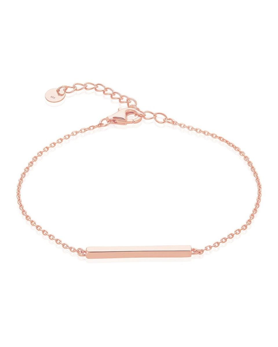 Bar Bracelet in Rose Gold. Image via Sterling Forever.