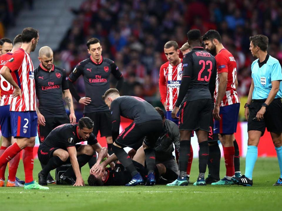 Laurent Koscielny ruptured his Achilles tendon in May (Getty)